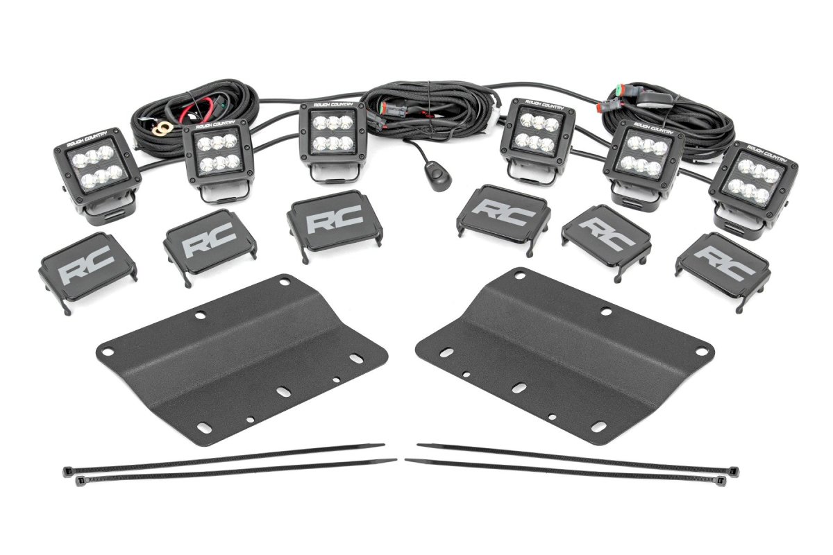 Ford Bronco LED Light Kit - Fog Mount - Rough Country - Triple 2